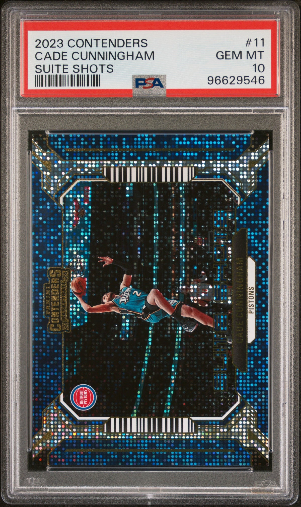2023 Panini Contenders Suite Shots Cade Cunningham #11 PSA 10