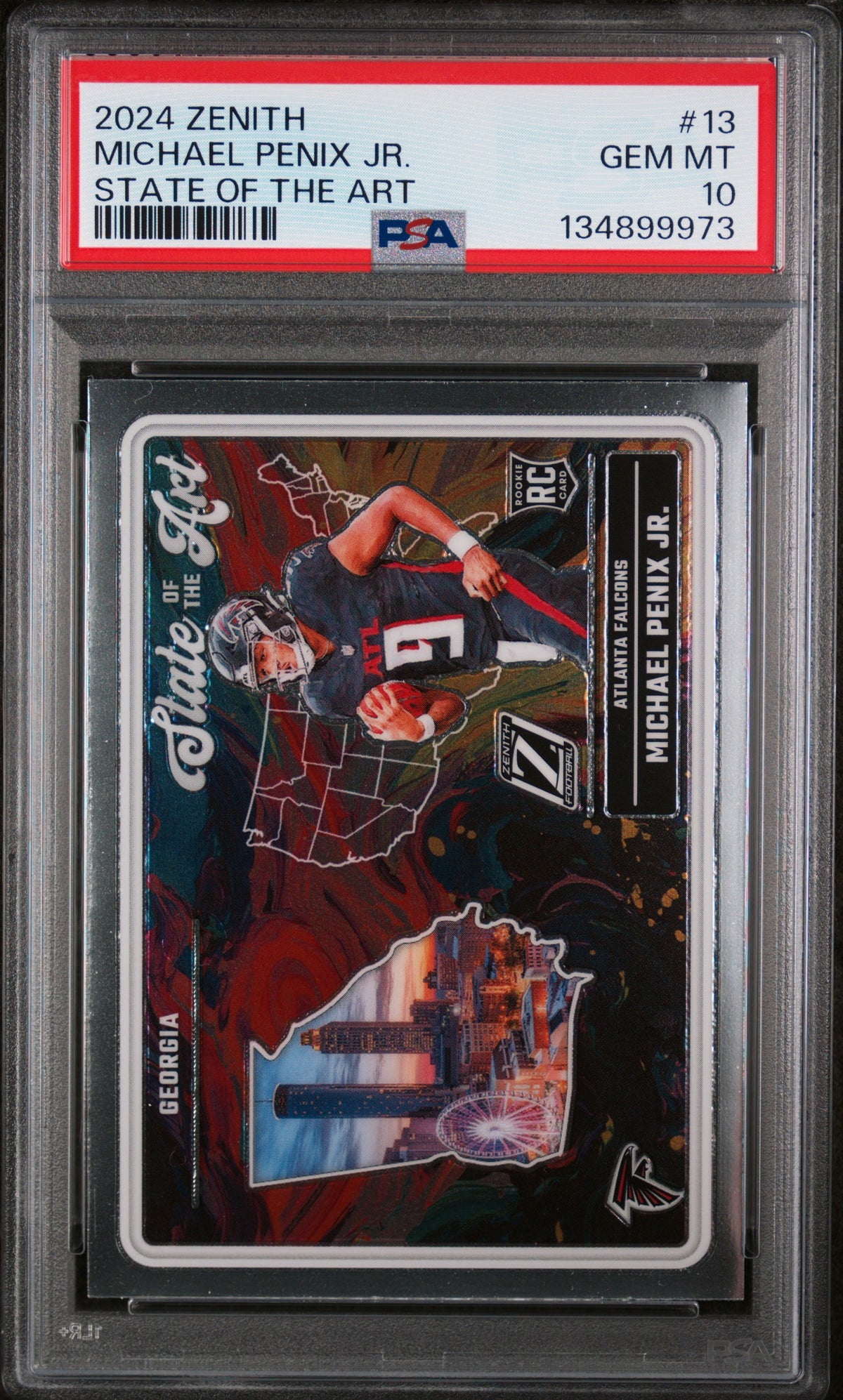 2024 Panini Zenith State of the Art Michael Penix Jr. #13 PSA 10