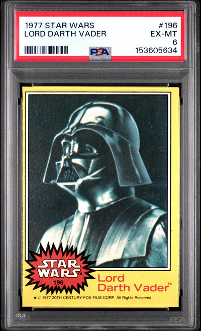 1977 Star Wars Lord Darth Vader #196 PSA 6