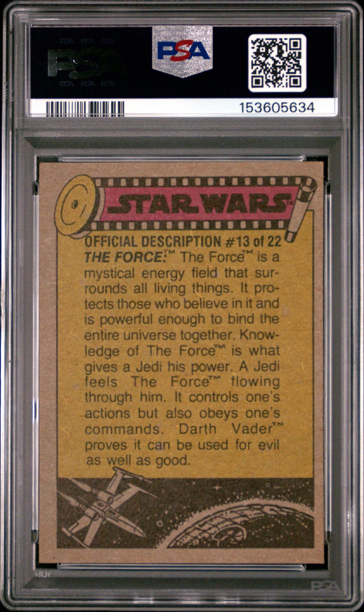 1977 Star Wars Lord Darth Vader #196 PSA 6