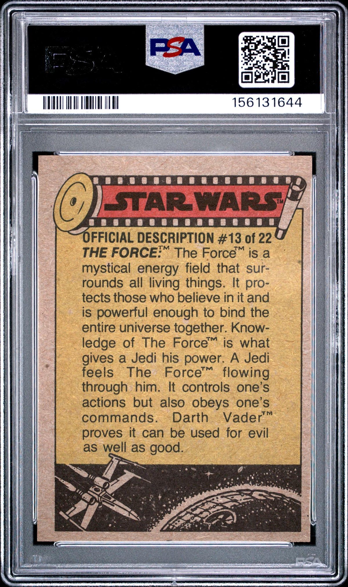 1977 Star Wars Lord Darth Vader #196 PSA 6