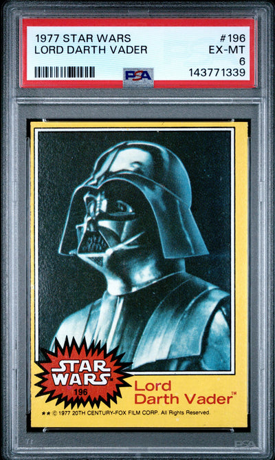 1977 Star Wars Lord Darth Vader #196 PSA 6