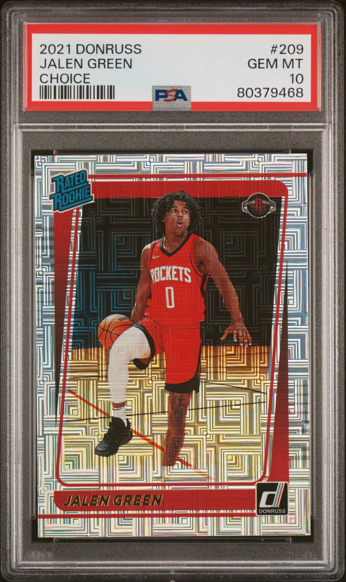 2021 Donruss Choice Jalen Green #209 PSA 10