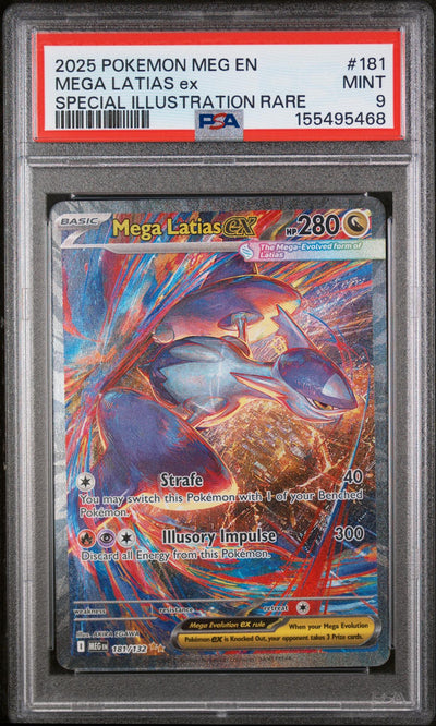 Pokémon Mega Latias ex #181 Special Illustration Rare PSA 9