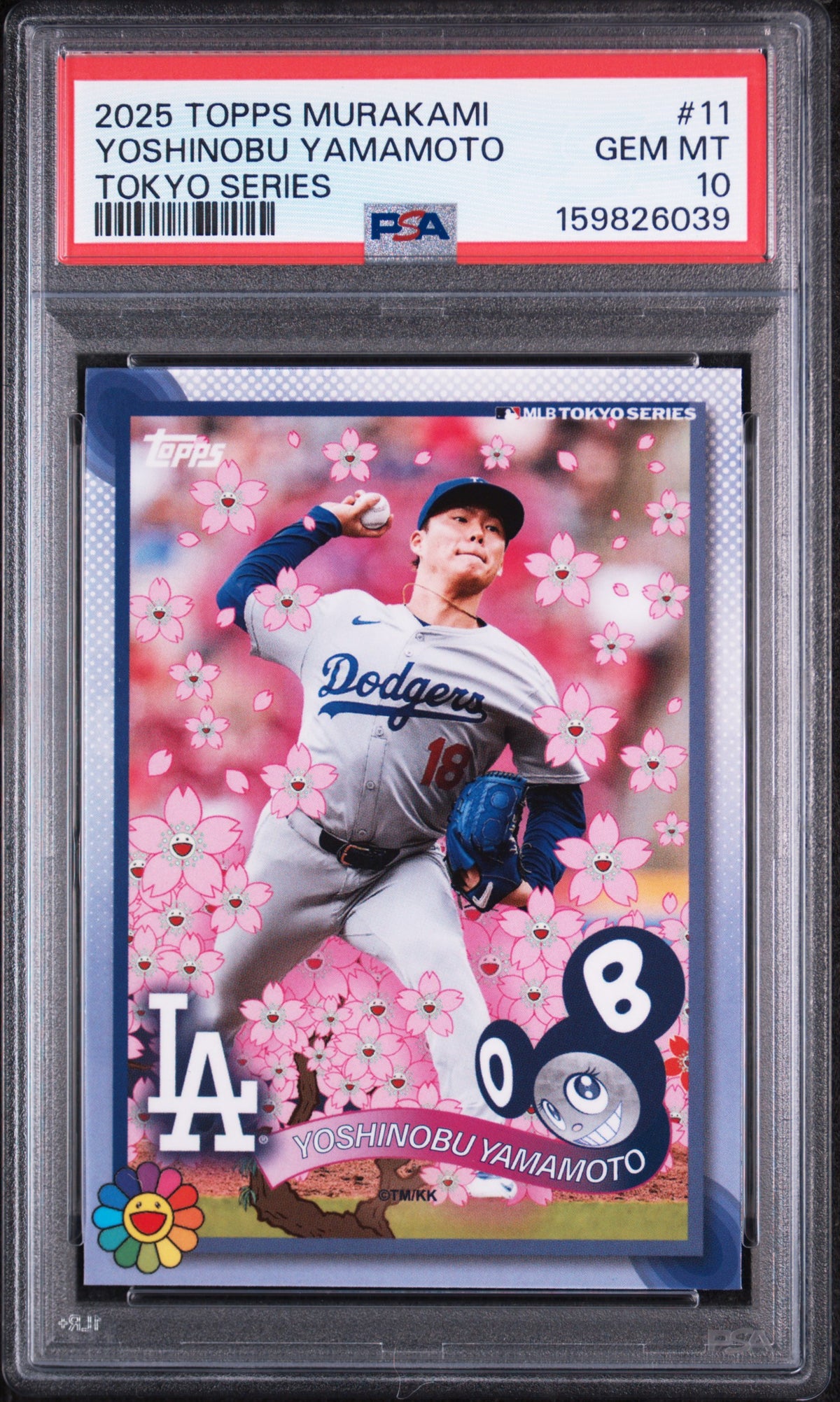 2025 Topps Murakami Tokyo Series Yoshinobu Yamamoto #11 PSA 10