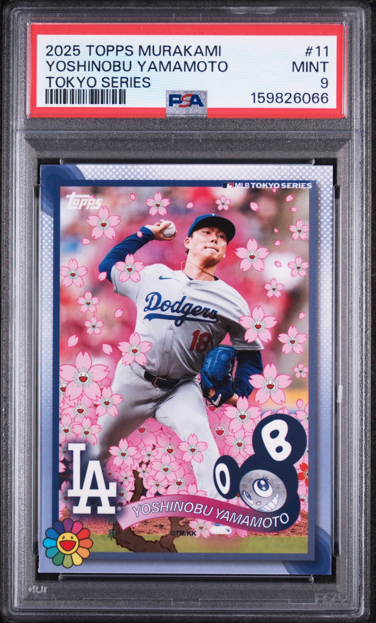 2025 Topps Murakami Tokyo Series Yoshinobu Yamamoto #11 PSA 9