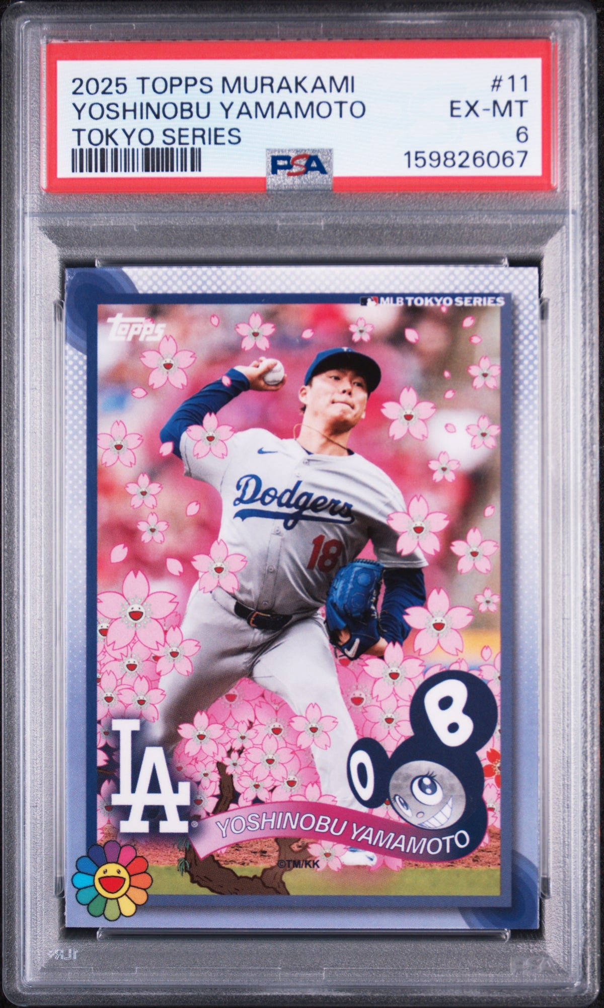 2025 Topps Murakami Tokyo Series Yoshinobu Yamamoto #11 PSA 6