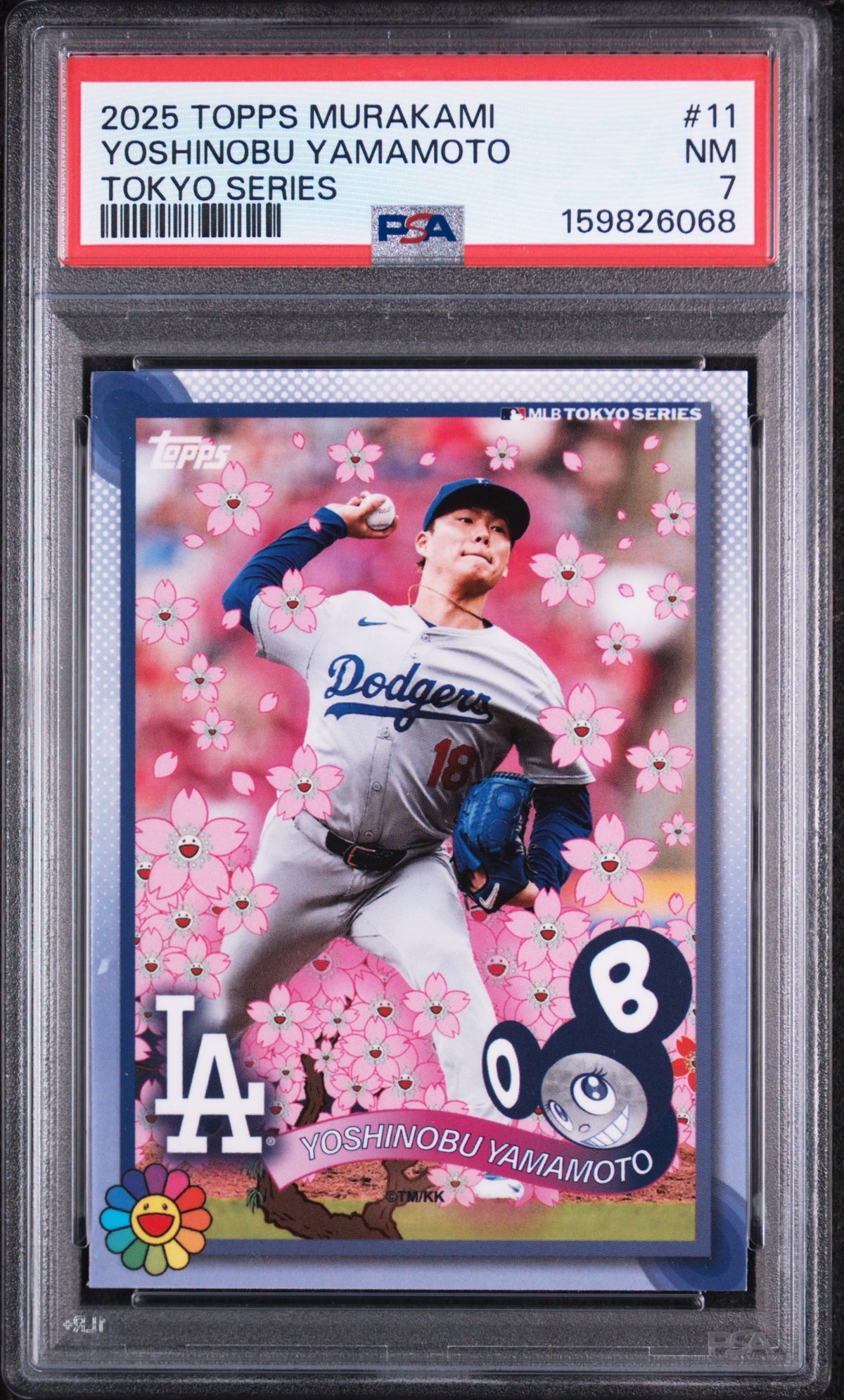 2025 Topps Murakami Tokyo Series Yoshinobu Yamamoto #11 PSA 7