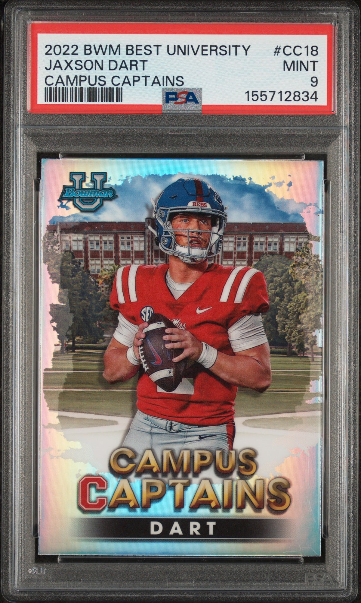 2022 Bowman's Best University Jaxson Dart #CC-18 PSA 9
