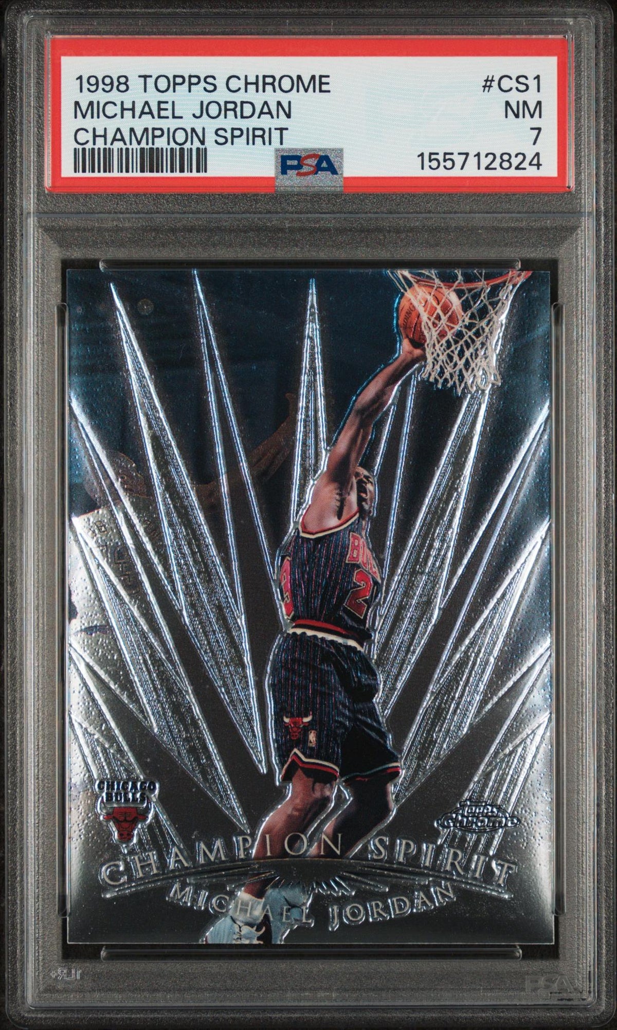 1998 Topps Chrome Champion Spirit Michael Jordan #CS1 PSA 7