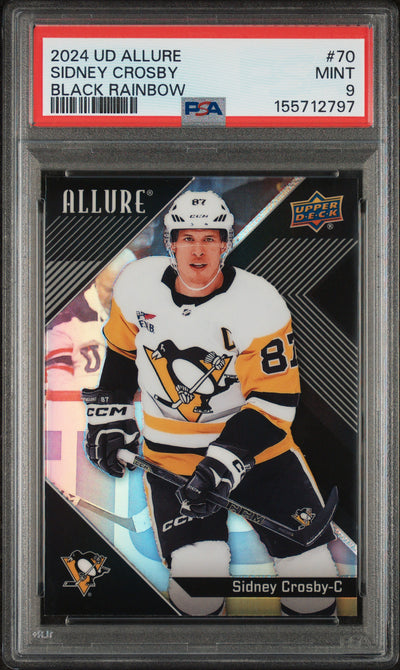 2024 Upper Deck Allure Black Rainbow Sidney Crosby #70 PSA 9
