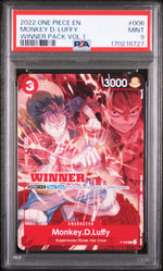 2022 One Piece Promos Winner Pack Vol.1 Monkey D. Luffy #6 PSA 9