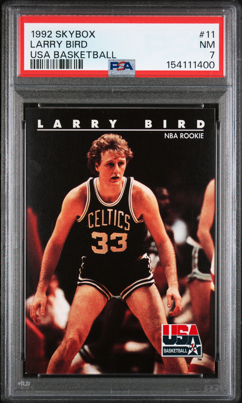 1992 Skybox USA Basketball Larry Bird #11 PSA 7