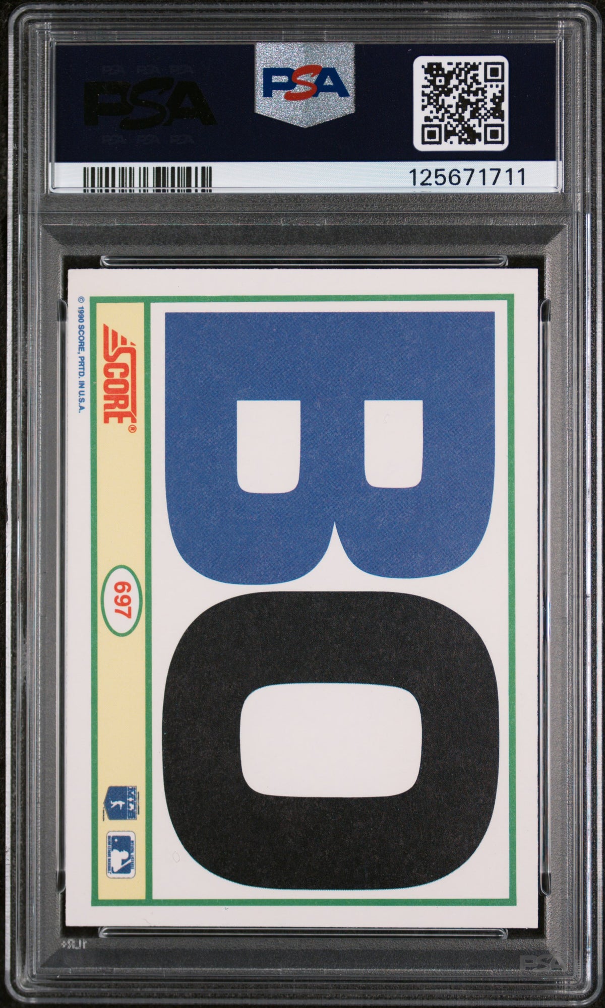 1990 Score Bo Jackson #697 PSA 6