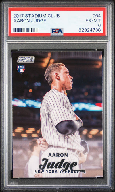 2017 Stadium Club Aaron Judge #64 PSA 6