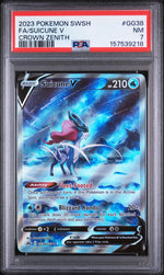 2023 Pokemon Sword and Shield Crown Zenith Galarian Gallery Suicune V #GG38 PSA 7