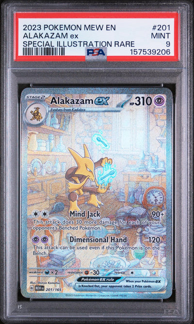 2023 Pokemon Scarlet and Violet 151 Special Illustration Rare Alakazam Ex #201 PSA 9