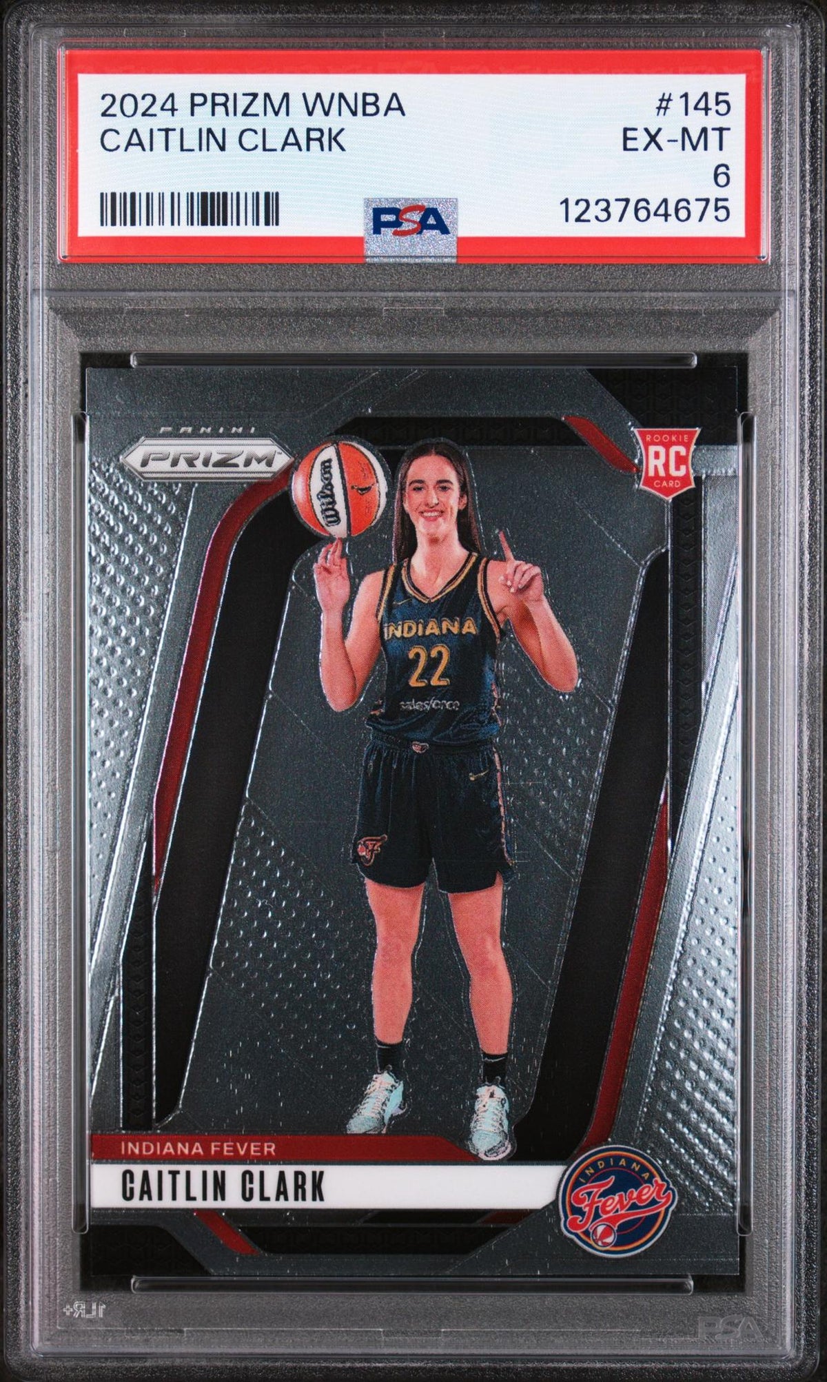 2024 Panini Prizm WNBA Caitlin Clark #145 PSA 6
