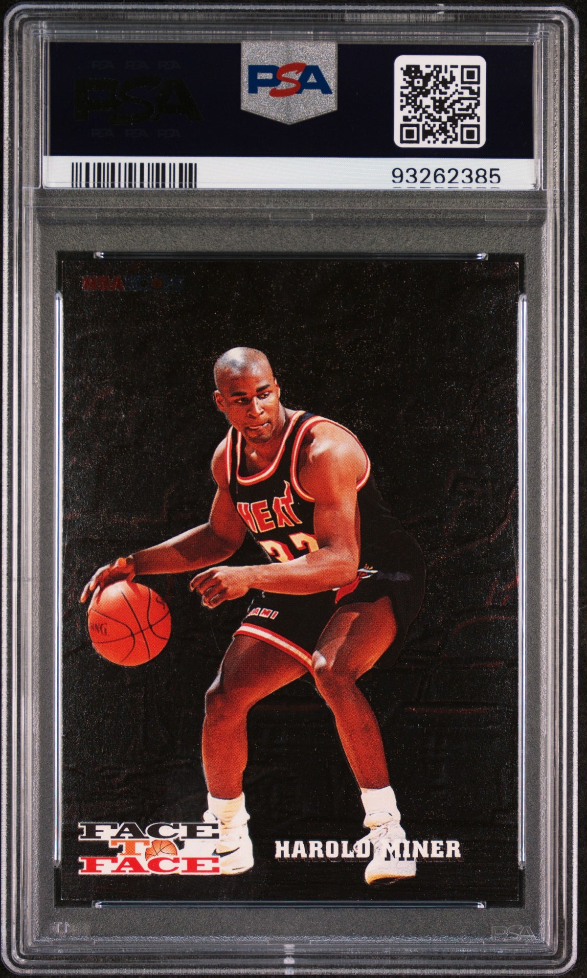 1993 Hoops Face To Face Harold Miner/Michael Jordan #10 PSA 7