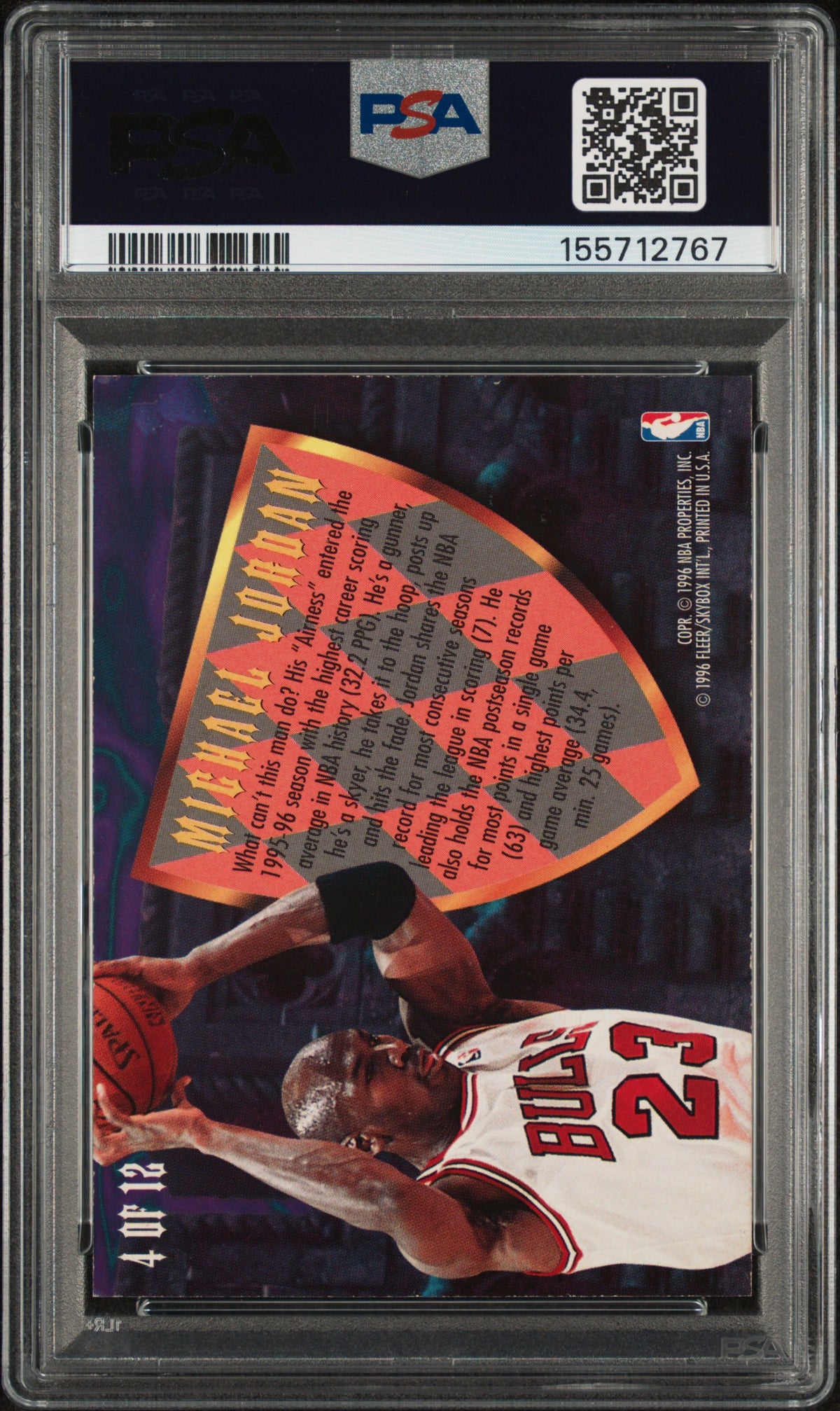 1995 Ultra Scoring Kings Michael Jordan #4 PSA 7