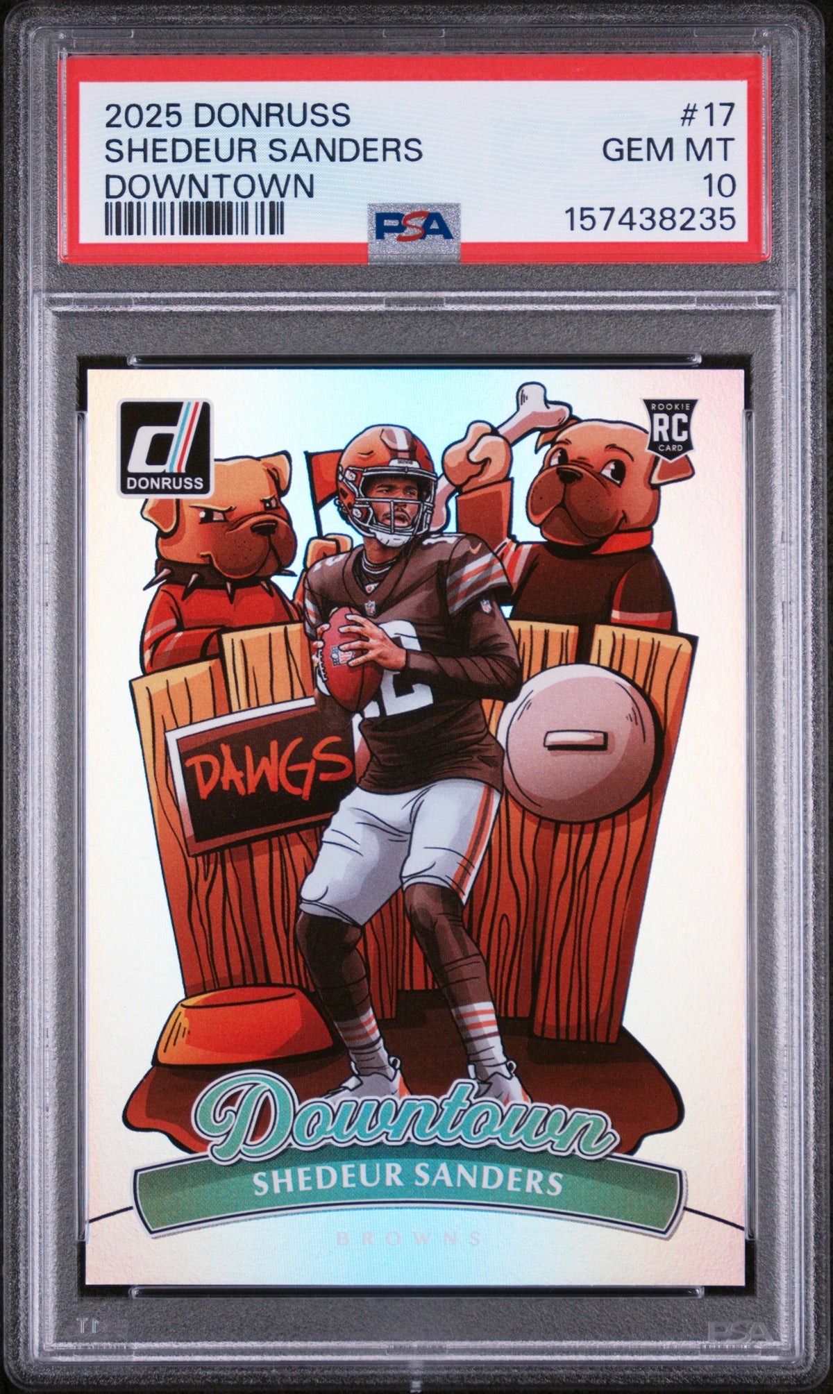 2025 Donruss Downtown! Shedeur Sanders #17 PSA 10