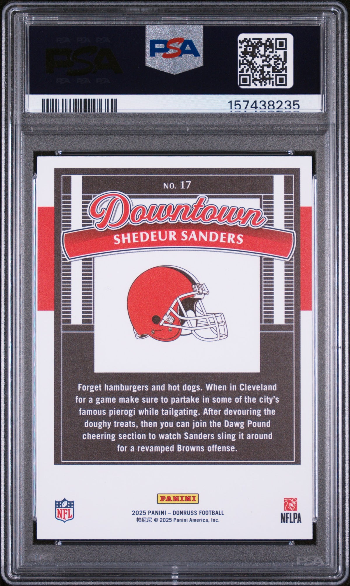 2025 Donruss Downtown! Shedeur Sanders #17 PSA 10