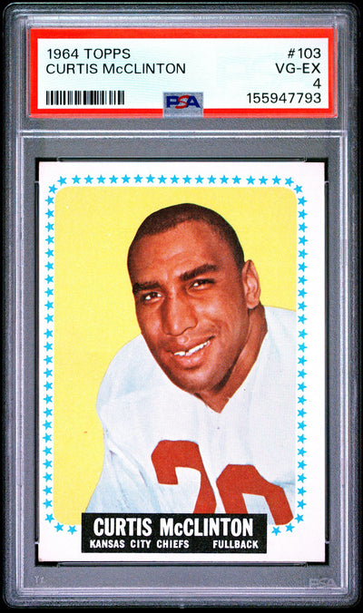 1964 Topps Curtis Mcclinton #103 PSA 4