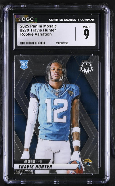 2025 Mosaic #279 Travis Hunter Rookie Variation CGC 9