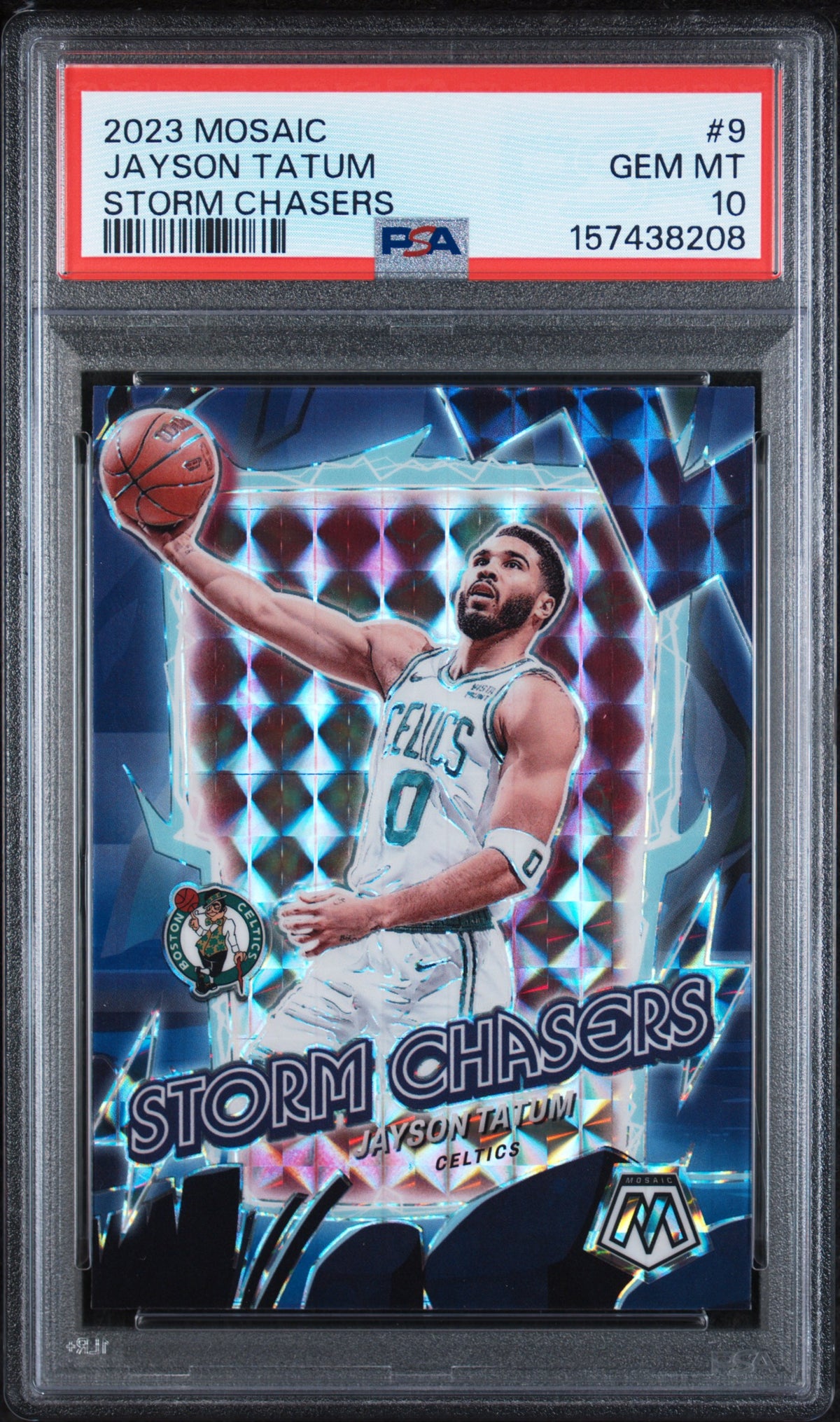 2023 Mosaic Storm Chasers Jayson Tatum #9 PSA 10