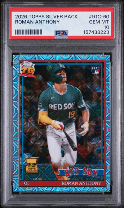 2026 Topps '91 Silver Pack Chrome Roman Anthony #91C60 PSA 10
