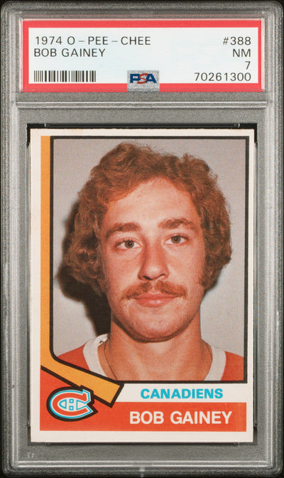 1974 O-Pee-Chee Bob Gainey #388 PSA 7