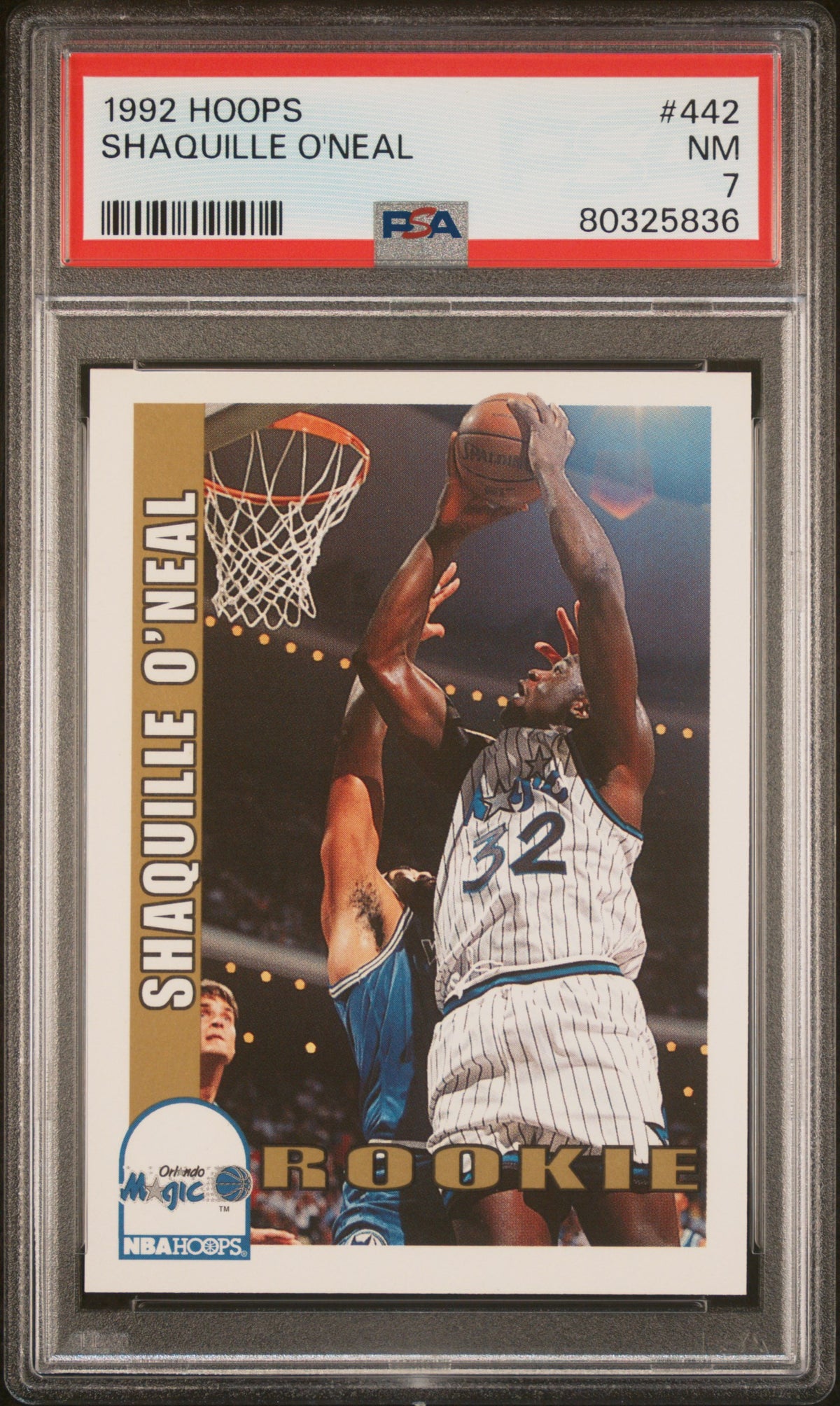 1992 Hoops Shaquille O'Neal #442 PSA 7