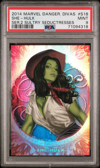2014 Dangerous Divas 2 Sultry Seductresses She-Hulk #S18 PSA 9