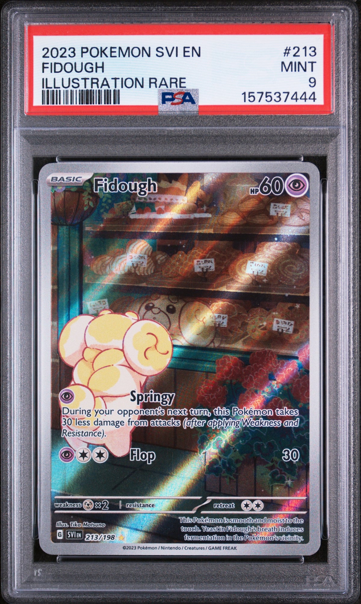 2023 Pokemon Scarlet and Violet Illustration Rare Fidough #213 PSA 9