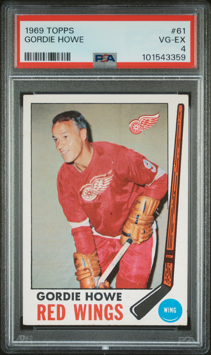 1969 Topps Gordie Howe #61 PSA 4