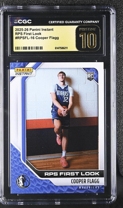 2025 Instant #RPSFL-16 Cooper Flagg RPS First Look 1 CGC 10