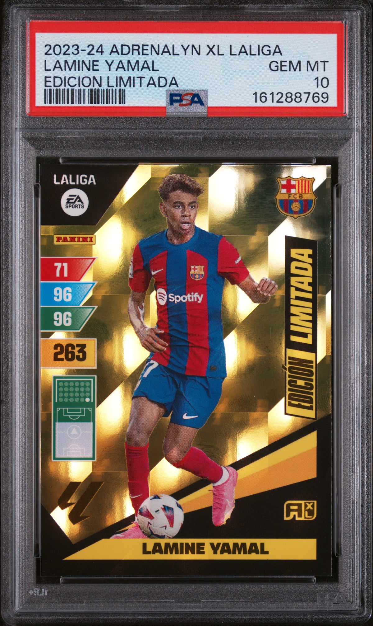 2023 Panini Adrenalyn Xl La Liga Edicion Limitada Lamine Yamal PSA 10