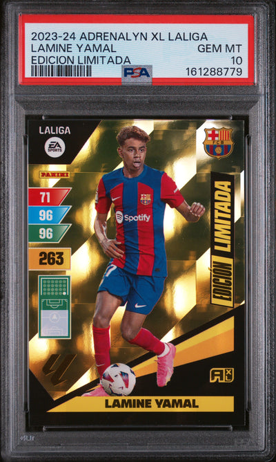 2023 Panini Adrenalyn Xl La Liga Edicion Limitada Lamine Yamal PSA 10