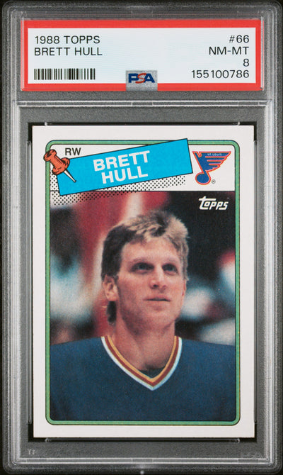 1988 Topps Brett Hull #66 PSA 8