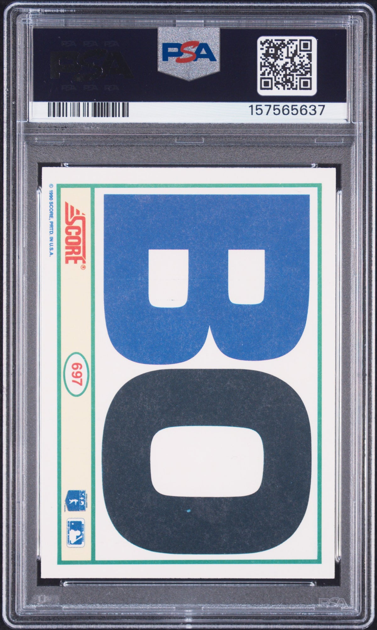 1990 Score Bo Jackson #697 PSA 8