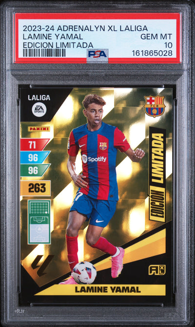 2023 Panini Adrenalyn Xl La Liga Edicion Limitada Lamine Yamal PSA 10