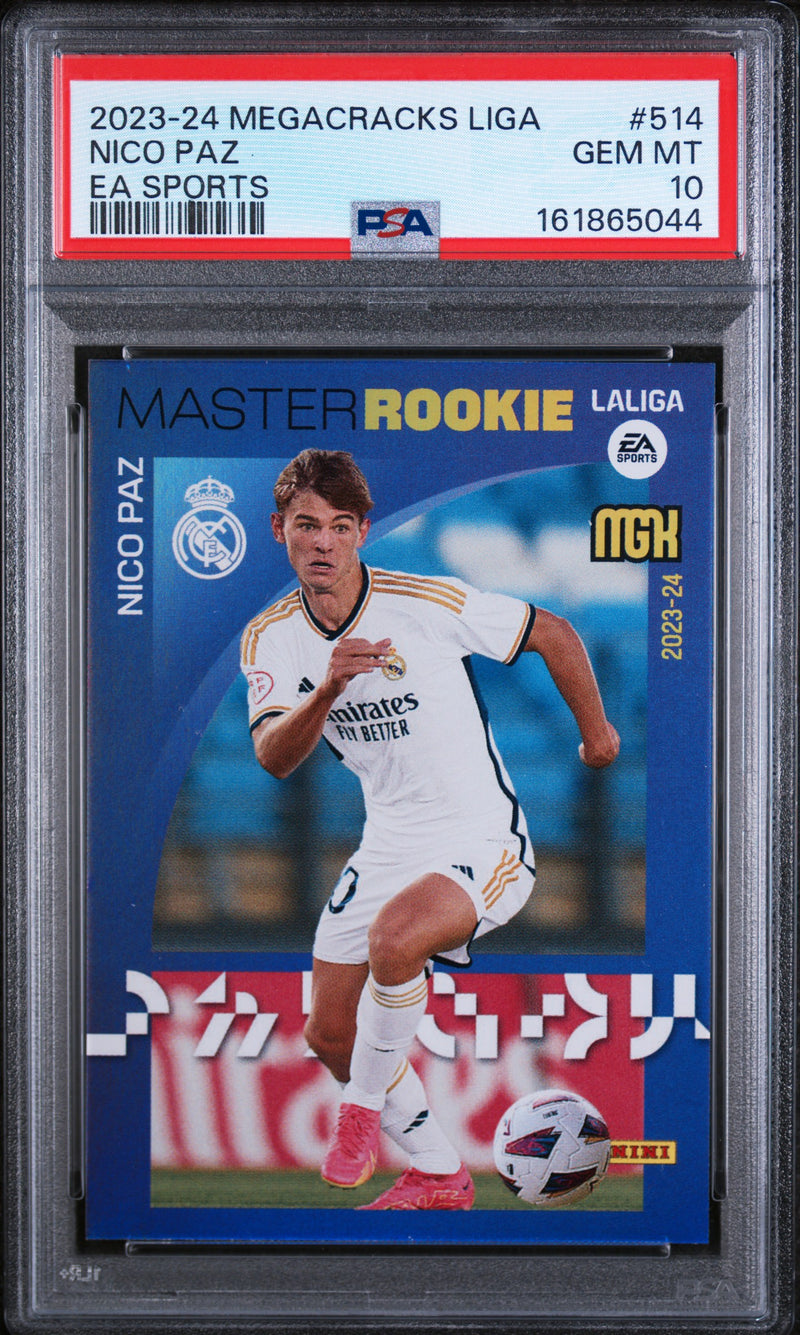 2023 Panini Megacracks Laliga Ea Sports Master Rookie Nico Paz #514 PSA 10