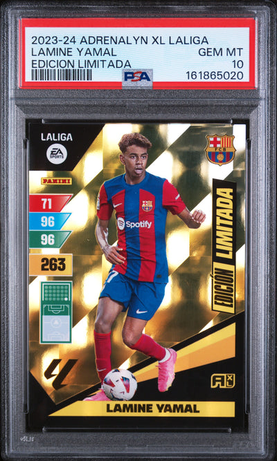 2023 Panini Adrenalyn Xl La Liga Edicion Limitada Lamine Yamal PSA 10