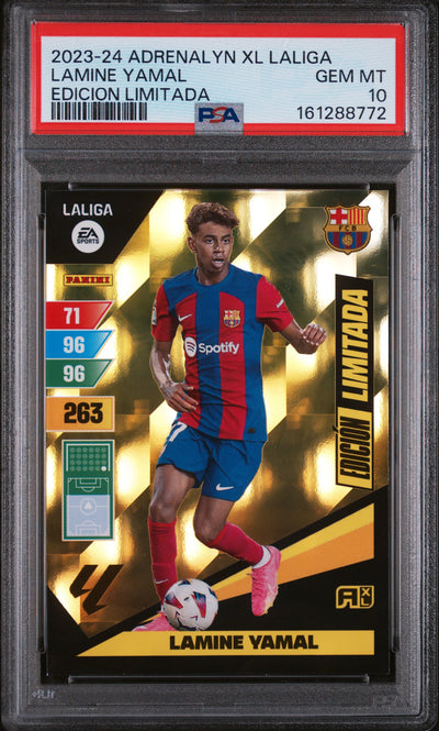 2023 Panini Adrenalyn Xl La Liga Edicion Limitada Lamine Yamal PSA 10