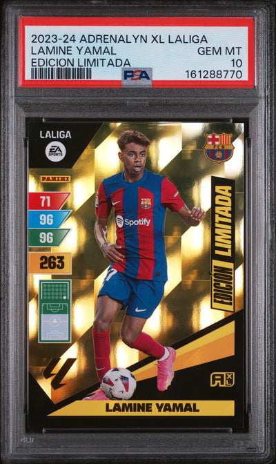 2023 Panini Adrenalyn Xl La Liga Edicion Limitada Lamine Yamal PSA 10