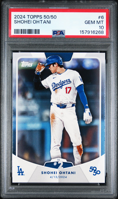 2024 Topps 50/50 Shohei Ohtani #6 PSA 10