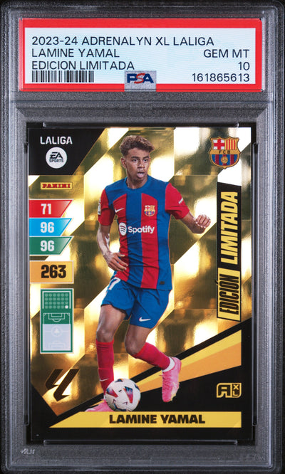 2023 Panini Adrenalyn Xl La Liga Edicion Limitada Lamine Yamal PSA 10