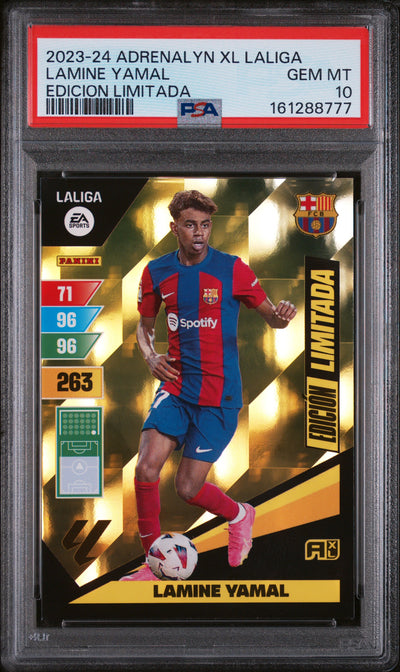 2023 Panini Adrenalyn Xl La Liga Edicion Limitada Lamine Yamal PSA 10