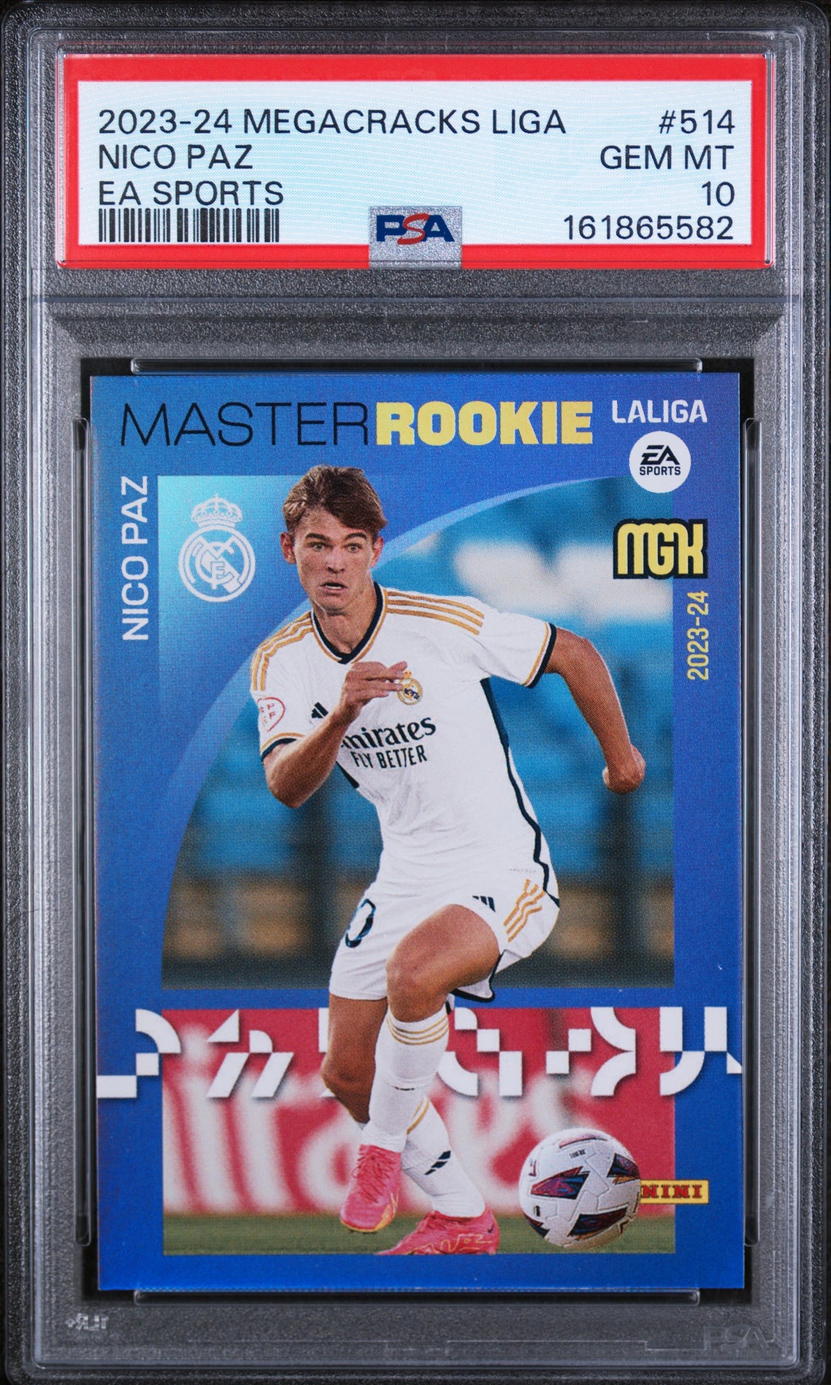 2023 Panini Megacracks Laliga Ea Sports Master Rookie Nico Paz #514 PSA 10