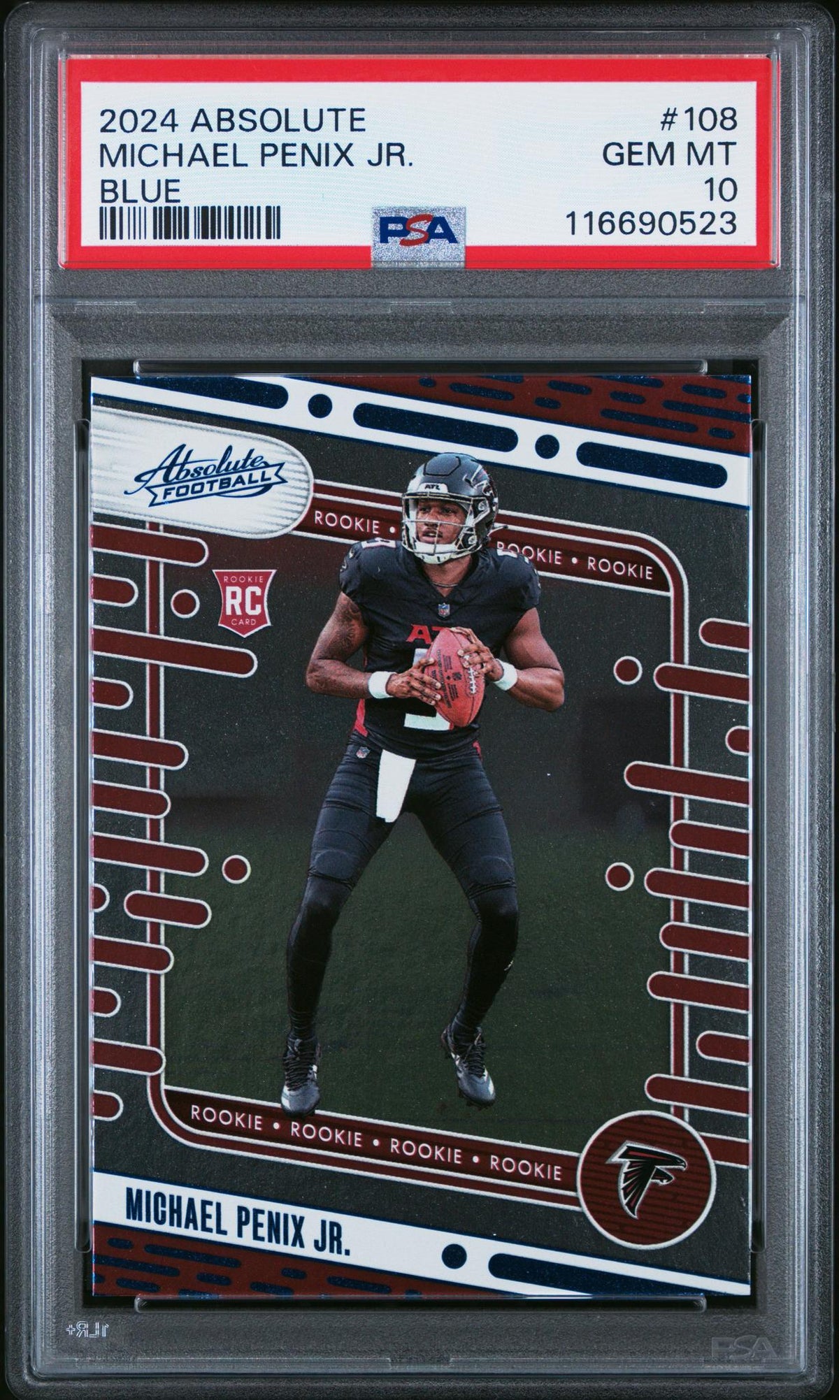 2024 Absolute Blue Michael Penix Jr. #108 PSA 10